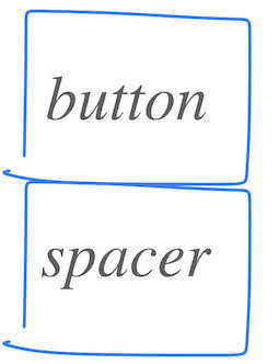 Button above spacer